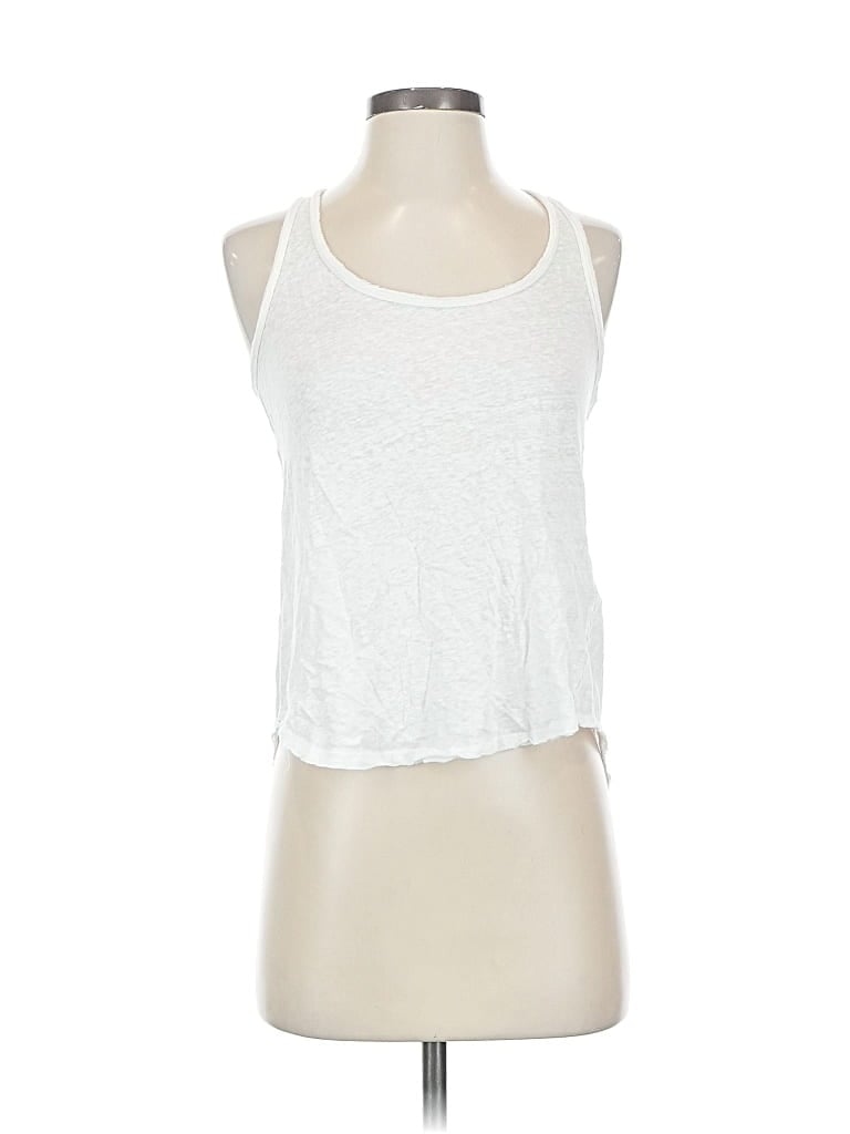 Pre-owned Abercrombie & Fitch Sleeveless Top White Halter Neckline Tops
