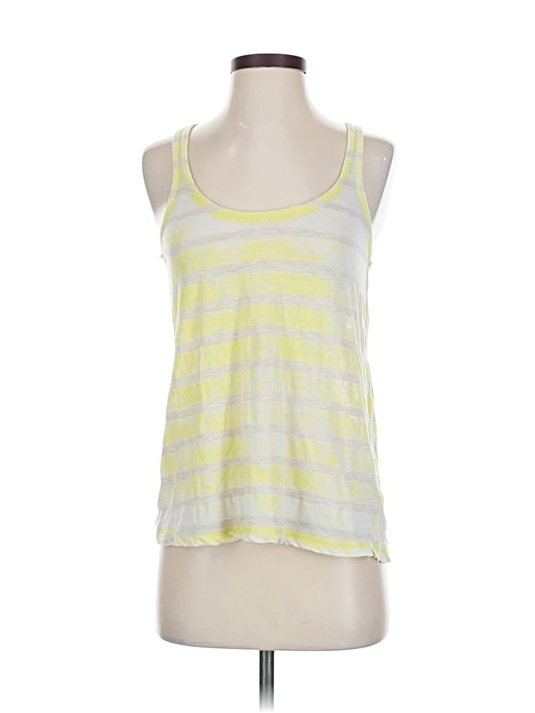 Pre-owned Splendid Tank Top Yellow Halter Neckline Tops