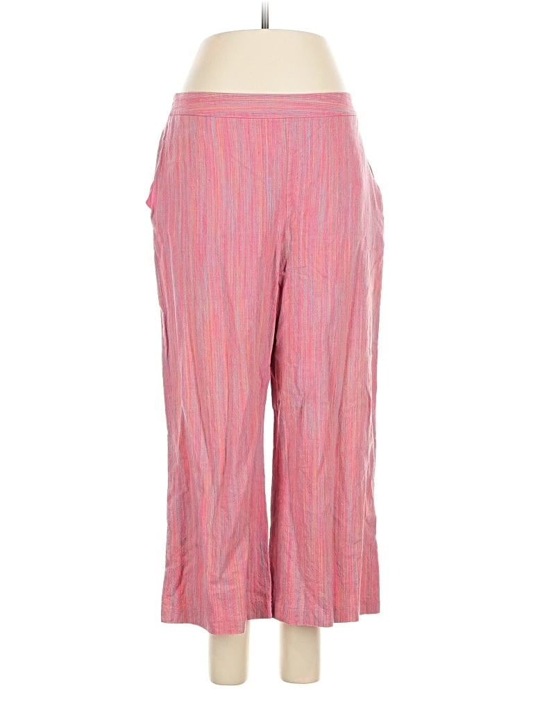 Pre-owned Coldwater Creek Linen Pants In Pink