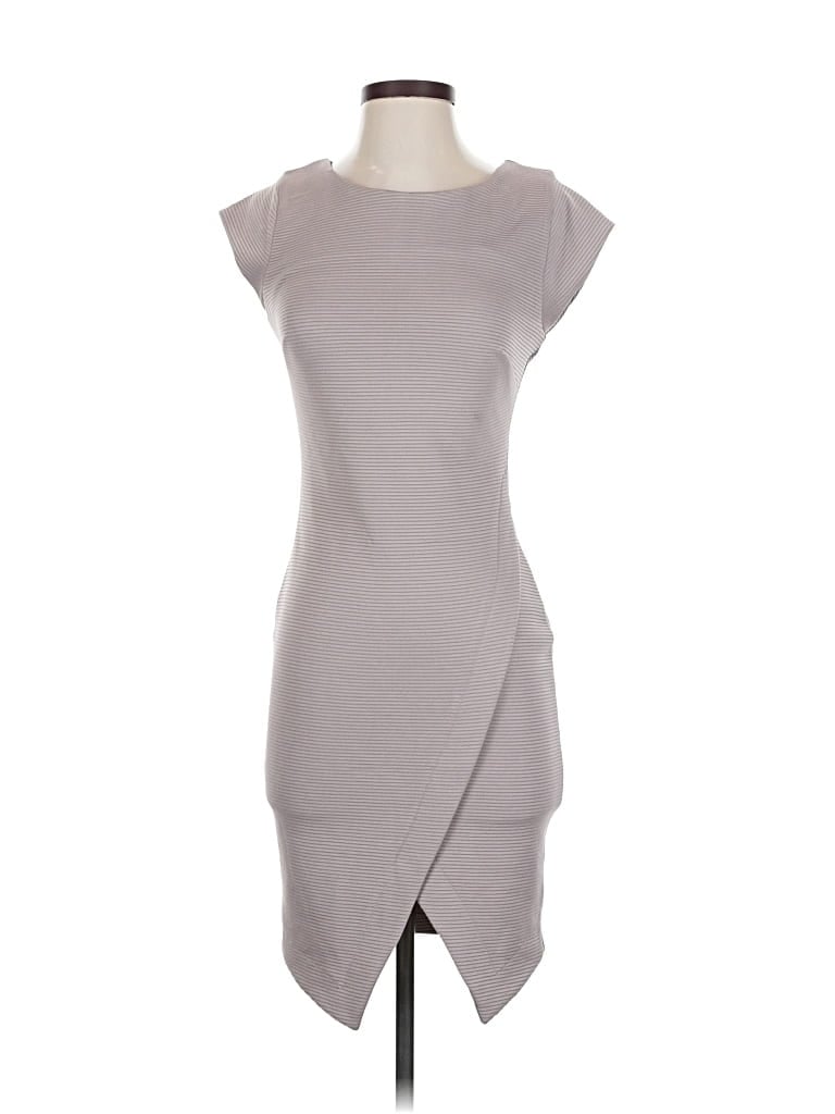 Pre-owned Bar Iii Cocktail Dress In Gray