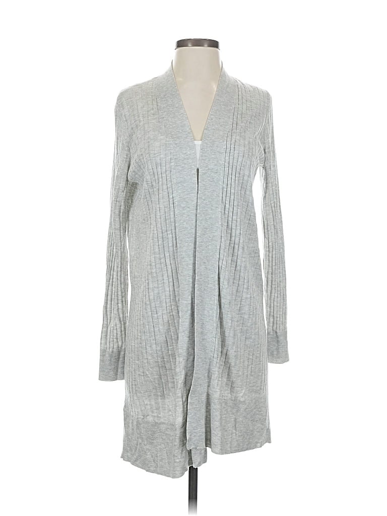 Pre-owned Ann Taylor Loft Cardigan Sweater In Gray