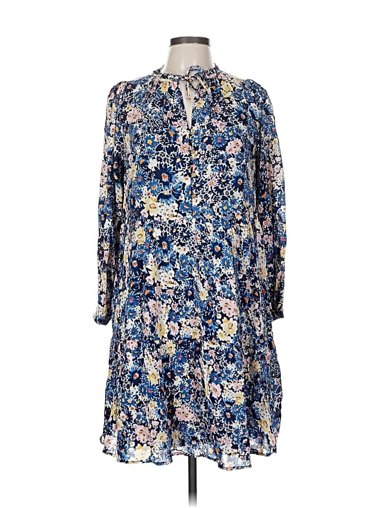 Pre-owned Ann Taylor Loft Casual Dress In Blue