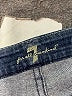 7 For All Mankind Chevron-herringbone Blue Jeans Size 7 - photo 7