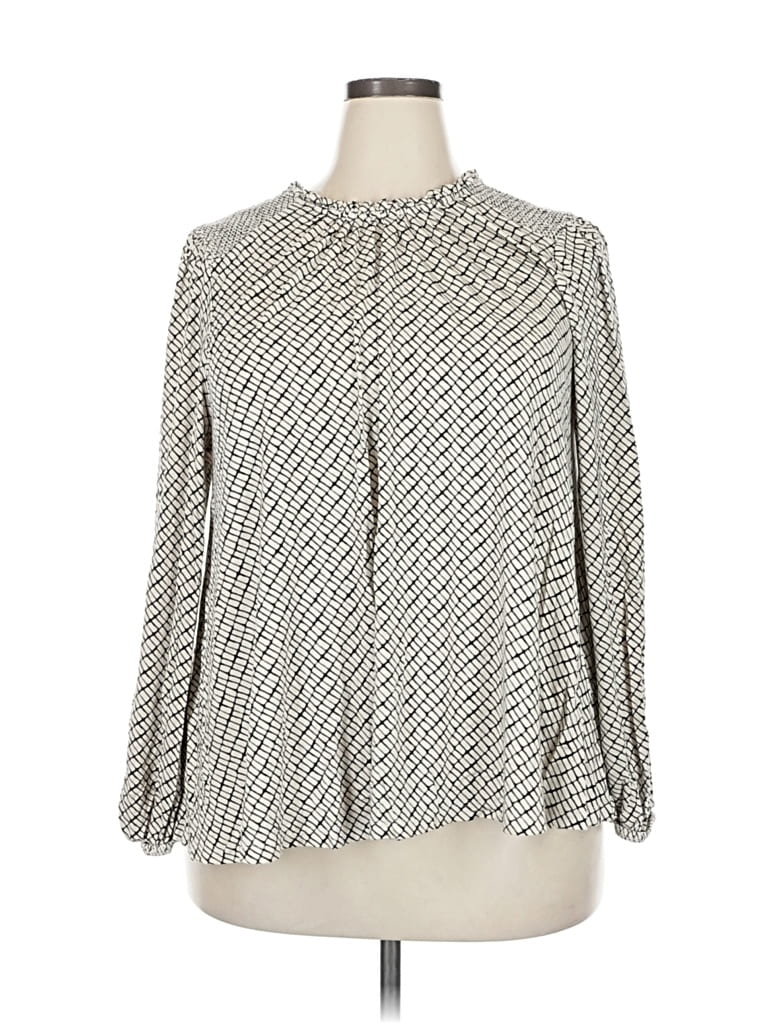 LANE BRYANT Pre-owned 3/4 Sleeve Blouse In Gray
