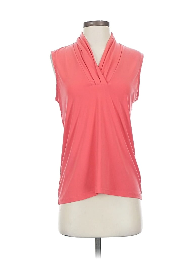 Pre-owned Anne Klein Sleeveless T-shirt In Pink