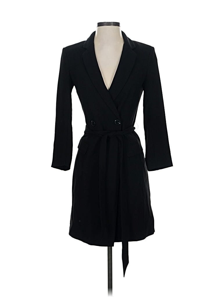 Pre-owned H&m Coat In Black