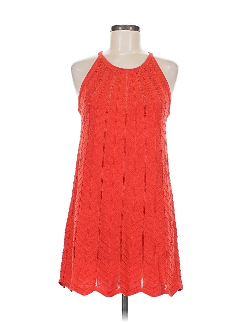 Pre-owned J By Joie Sleeveless Top Orange Halter Neckline Tops