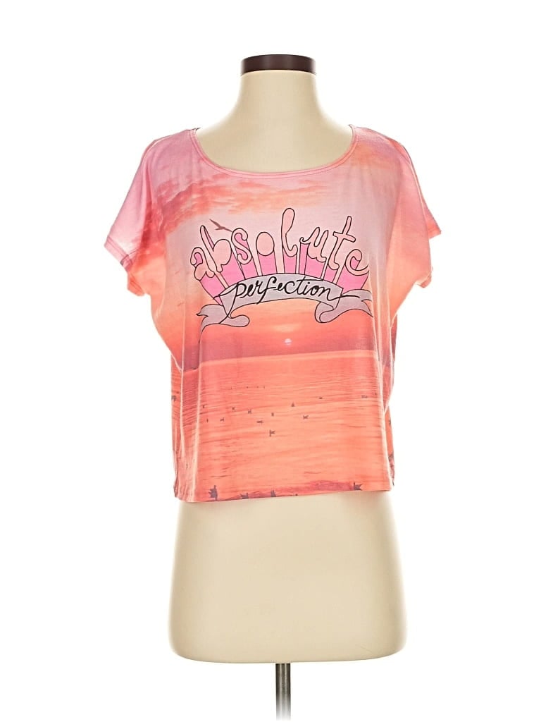 Pre-owned Delia's Short Sleeve T-shirt In Pink