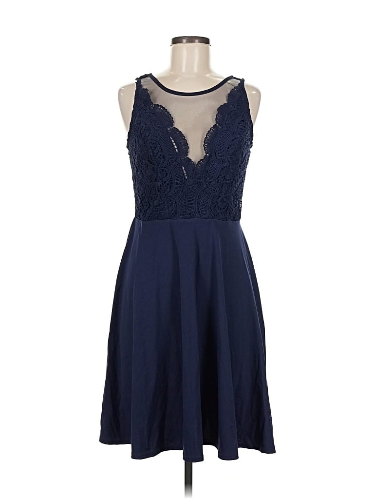 Pre-owned Grace Karin Cocktail Dress In Blue
