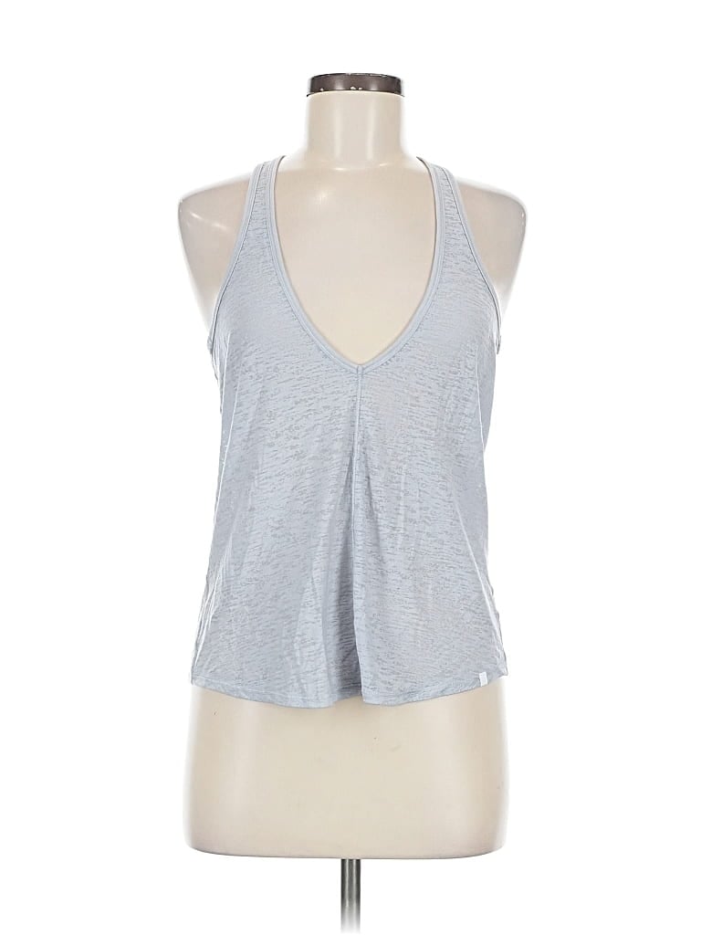 Pre-owned Lululemon Athletica Sleeveless Top Silver Halter Neckline Tops