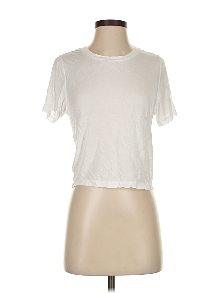 Pre-owned Hudson Short Sleeve T-shirt In White