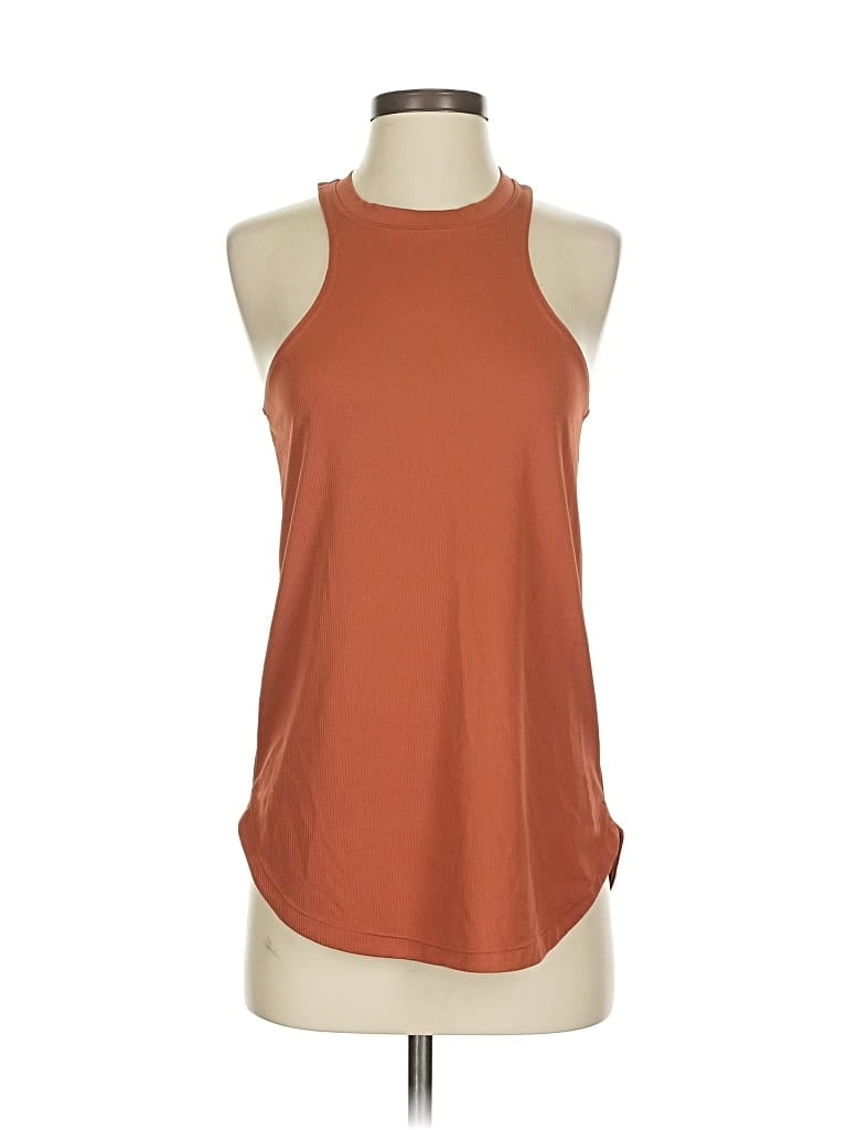 NIKE Pre-owned Tank Top Brown Halter Neckline Tops