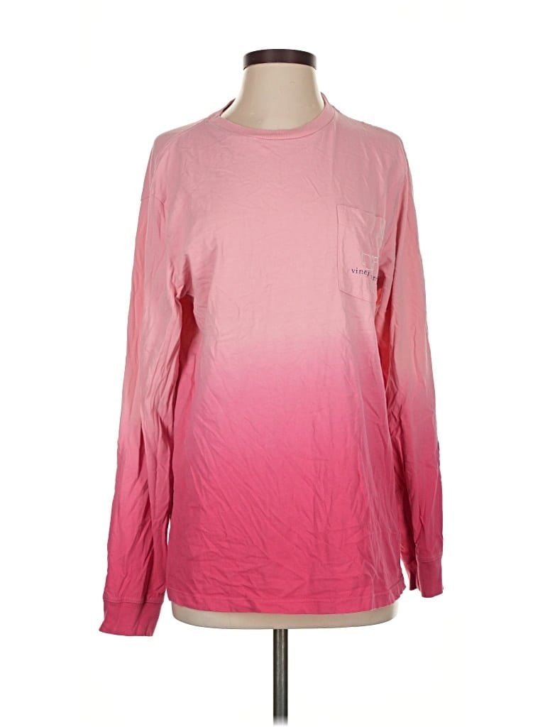 Pre-owned Vineyard Vines Long Sleeve T-shirt In Pink
