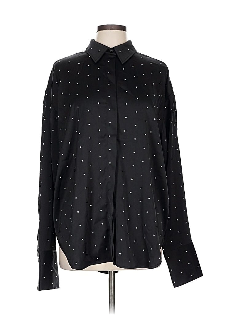 Good American Long Sleeve Blouse In Black