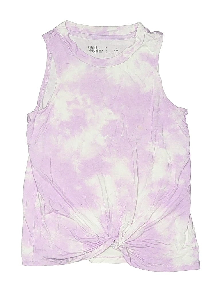 Pre-owned Rumi + Ryder Kids' Tank Top Purple Halter Neckline Tops