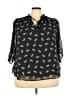 Anne Klein 100% Polyester Black 3/4 Sleeve Blouse Size 3X - photo 1