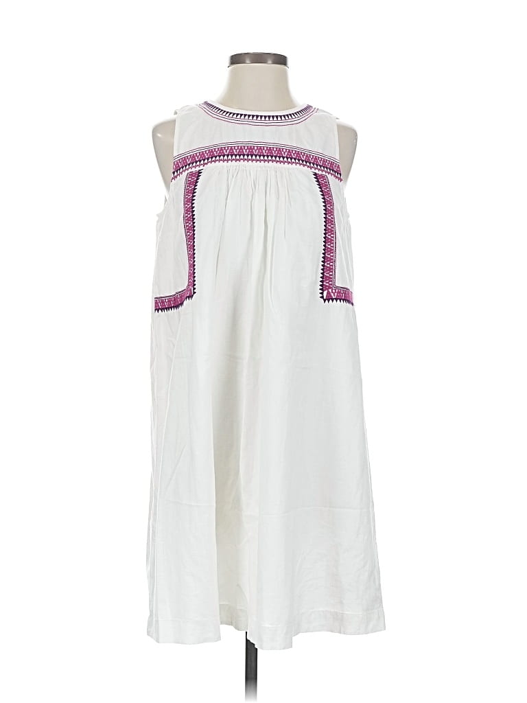 Pre-owned Ann Taylor Loft Outlet Casual Dress In White