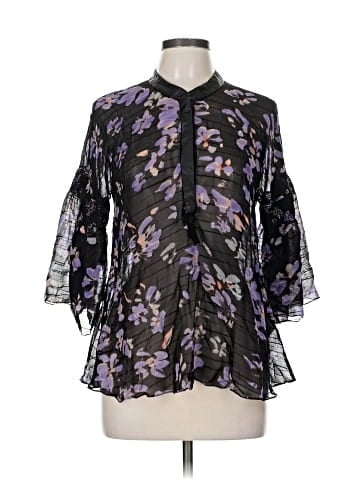 Tracy Reese 3/4 Sleeve Silk Top (view 1)