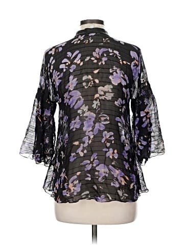 Tracy Reese 3/4 Sleeve Silk Top (view 2)