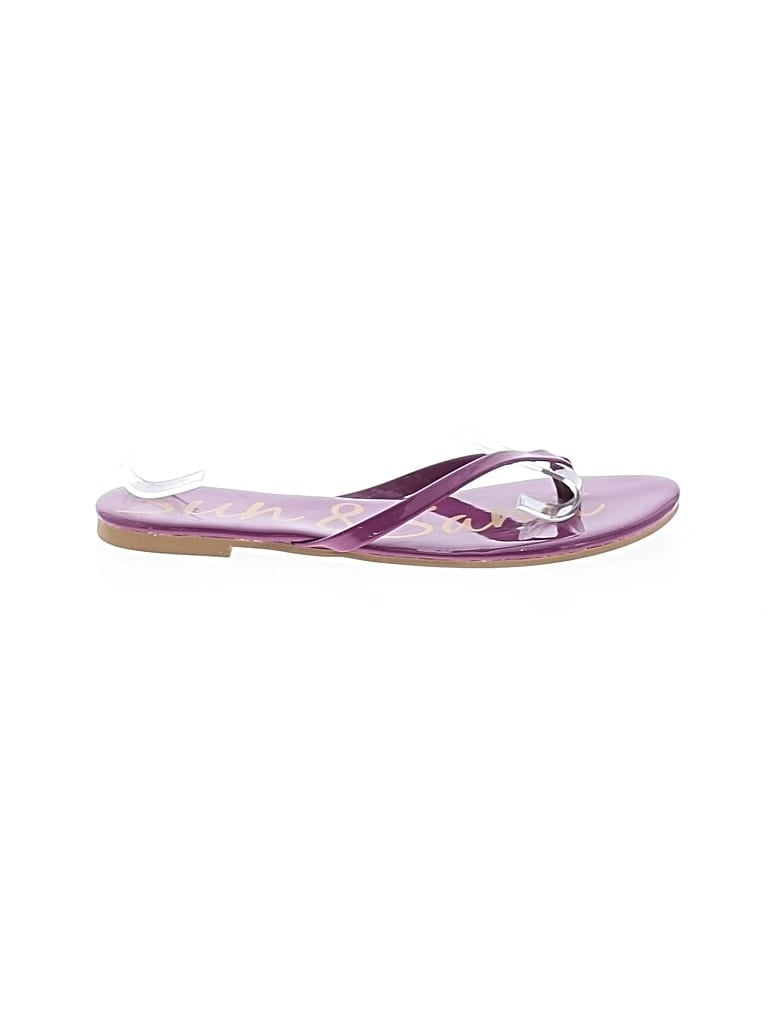 Pre-owned Ann Taylor Loft Outlet Flip Flops In Pink