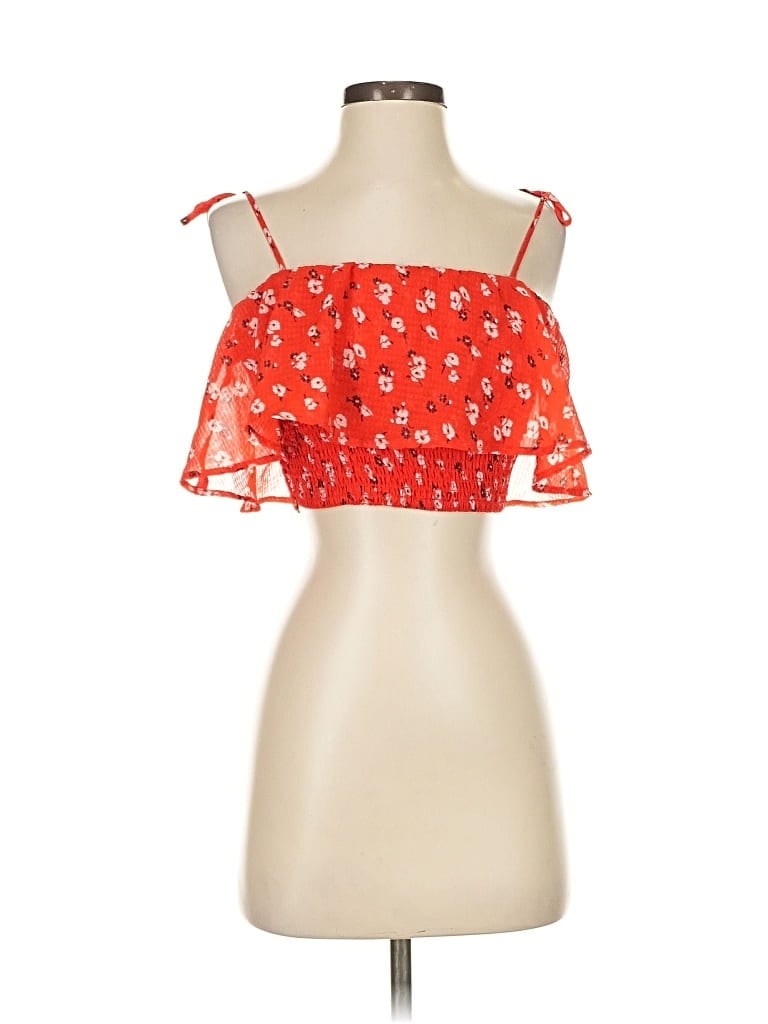 ABERCROMBIE & FITCH Pre-owned Sleeveless Blouse In Orange