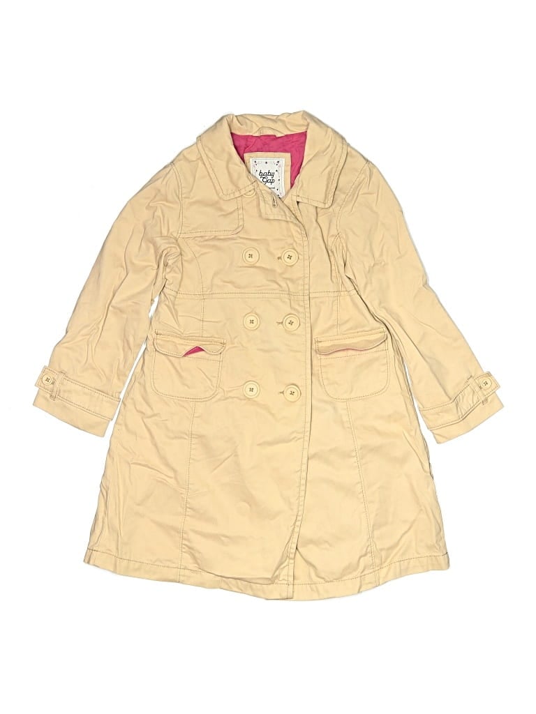 Pre-owned Baby Gap Kids' Trenchcoat In Brown