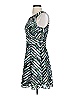 Parker 100% Polyester Chevron-herringbone Green Black Cocktail Dress Size XS - photo 5