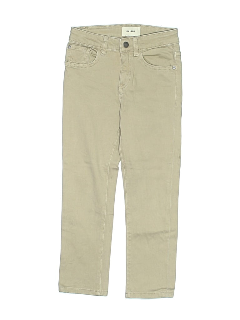 Pre-owned Dl1961 Kids' Khaki Pant In Brown
