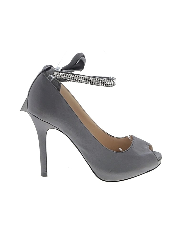 Pre-owned Assorted Brands Heels In Gray