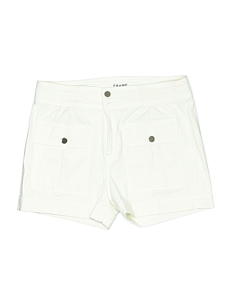 Pre-owned Frame Khaki Shorts In White