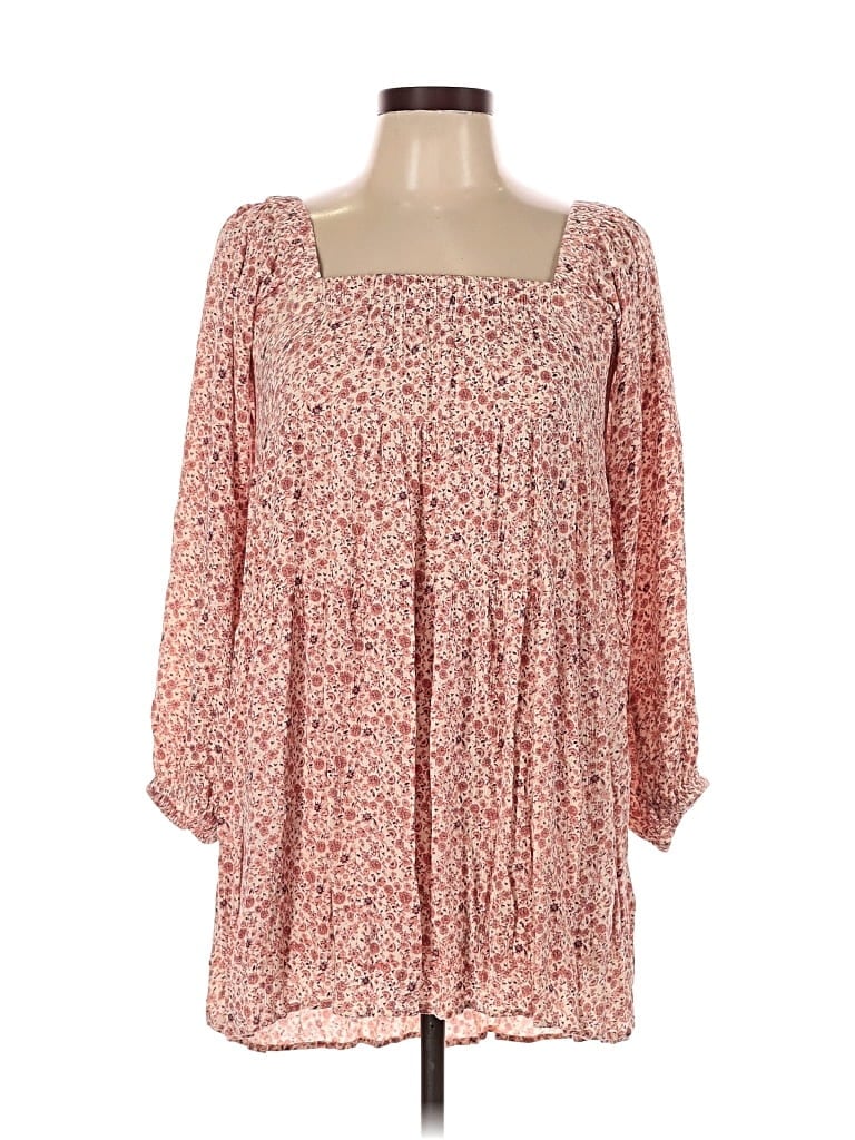 Pre-owned Fab'rik 3/4 Sleeve Blouse In Pink