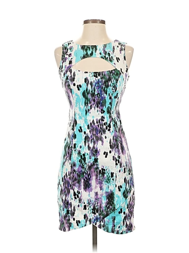 Pre-owned Guess Cocktail Dress In Blue