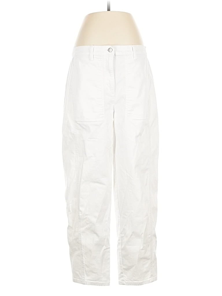 Pre-owned Eileen Fisher Cargo Pants In White
