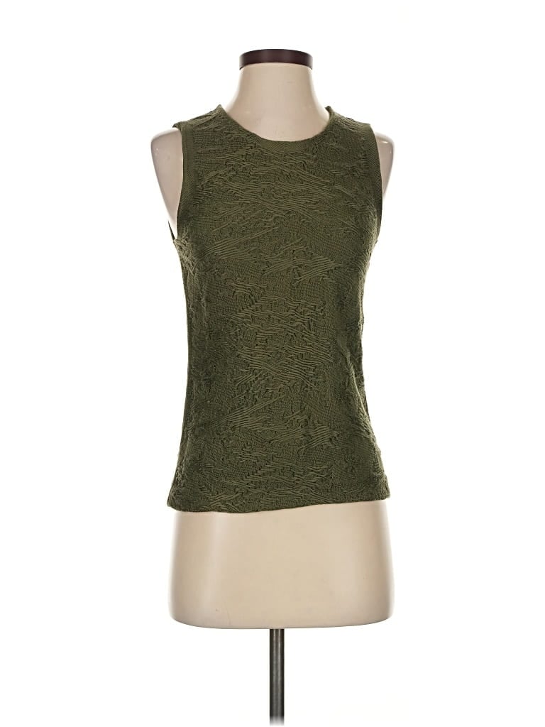 Pre-owned Alexander Wang Sleeveless Top Green Boatneck Tops