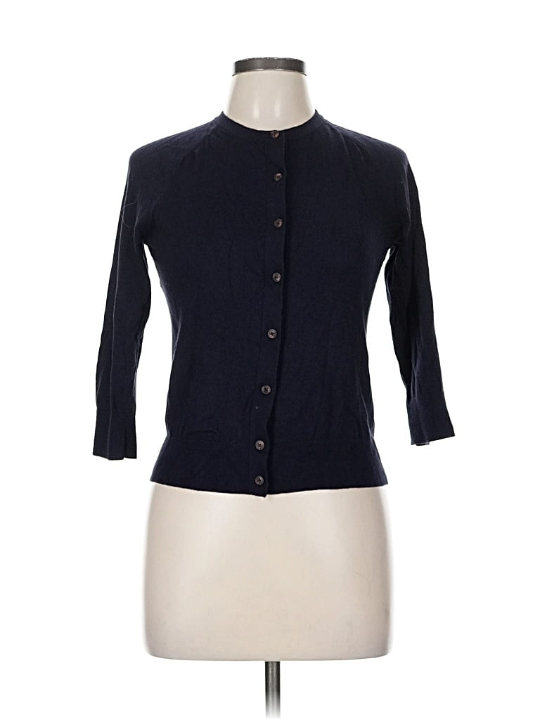 Pre-owned Ann Taylor Cardigan Sweater In Blue