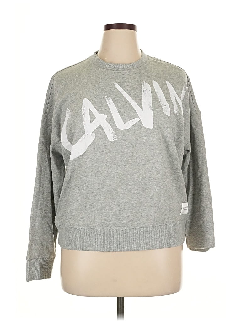 Pre-owned Calvin Klein Performance Sweatshirt In Gray