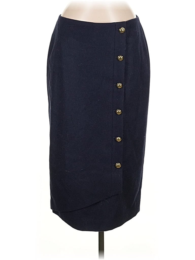 HALOGEN Pre-owned Wool Skirt In Blue