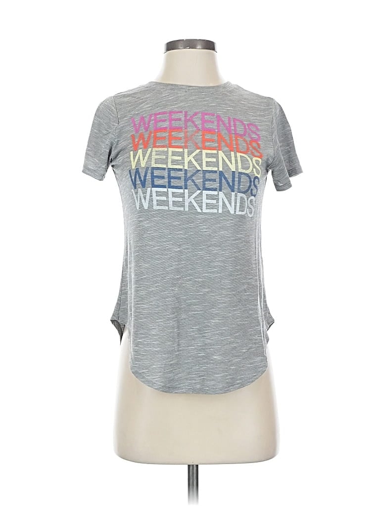 Pre-owned Modern Lux Short Sleeve T-shirt In Gray