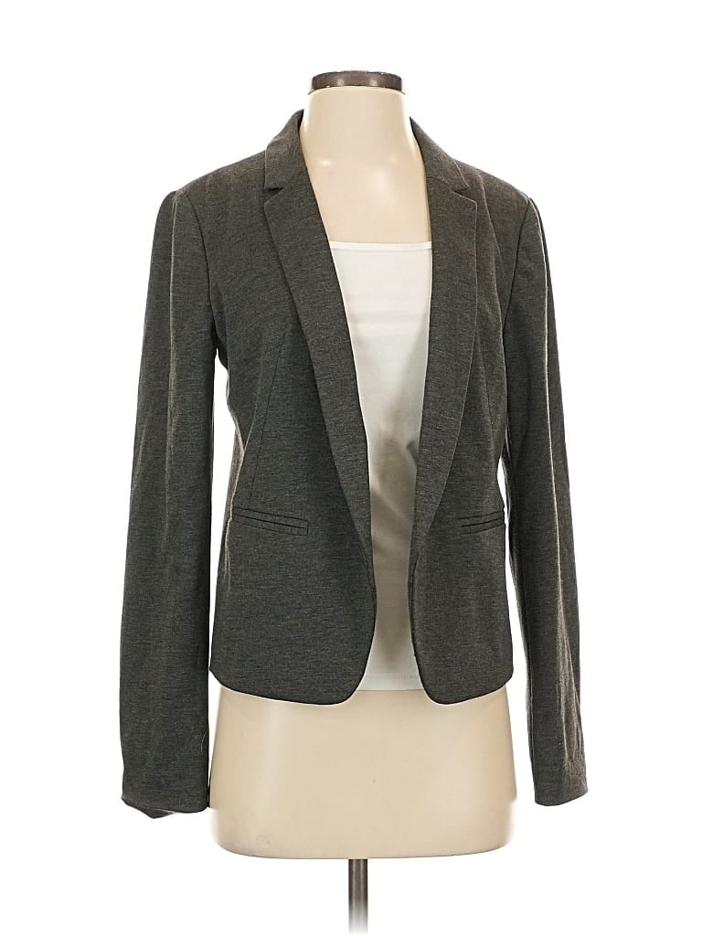 Pre-owned Ann Taylor Loft Outlet Blazer Jacket In Gray