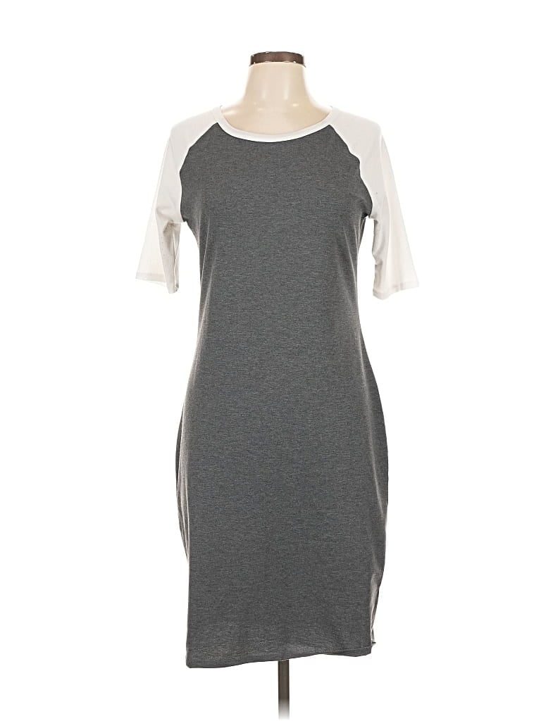 Pre-owned Lularoe Casual Dress In Gray