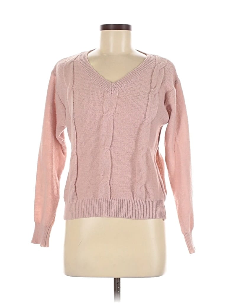 Pre-owned Unbranded Pullover Sweater In Pink