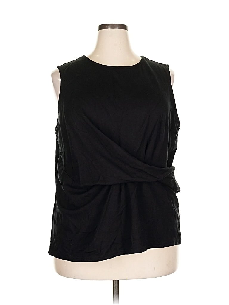 Pre-owned Nordstrom Rack Sleeveless Blouse In Black