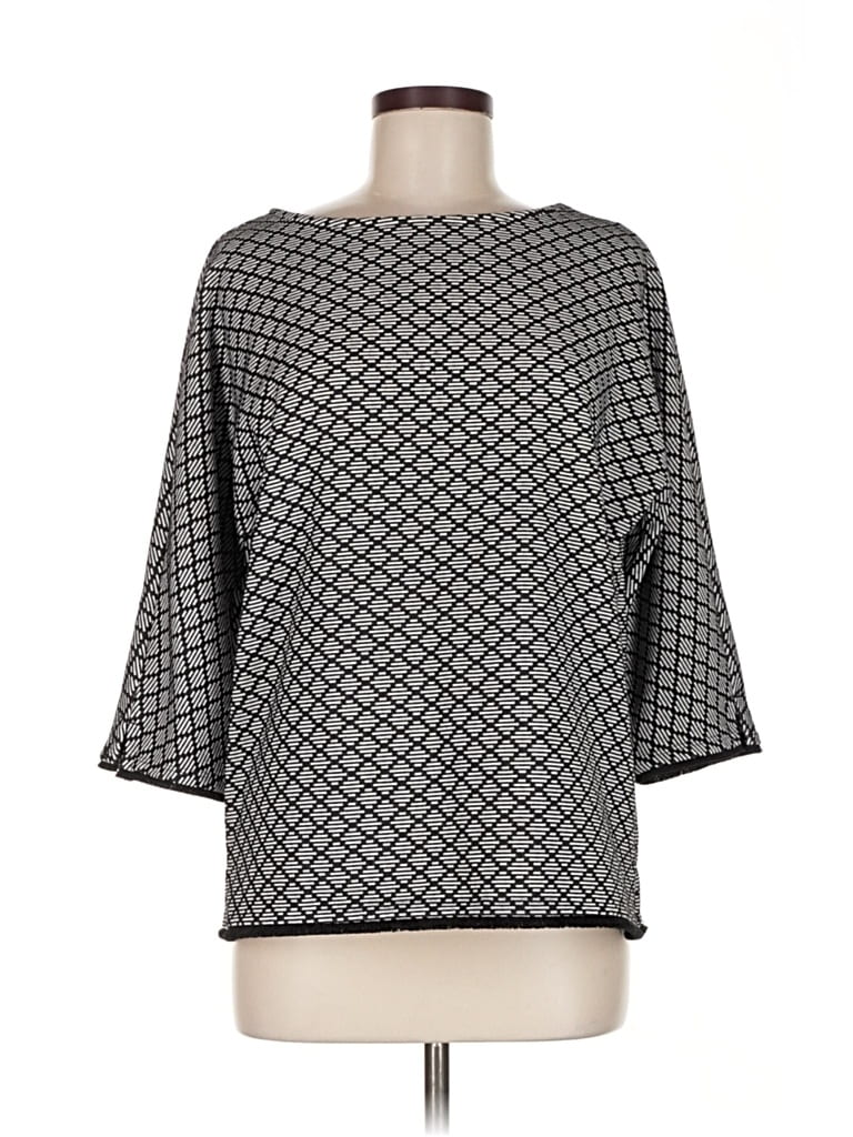 Pre-owned Chico's Pullover Sweater In Gray