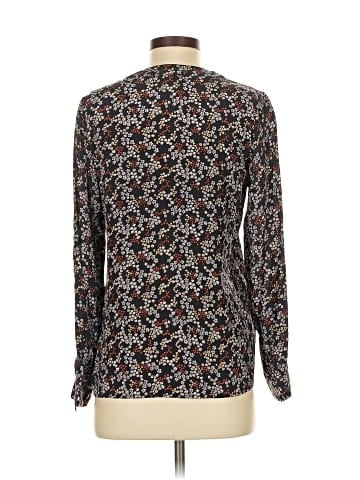 Kachel Long Sleeve Silk Top (view 2)