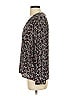 Kachel 100% Silk Floral Black Long Sleeve Silk Top Size 4 - photo 5