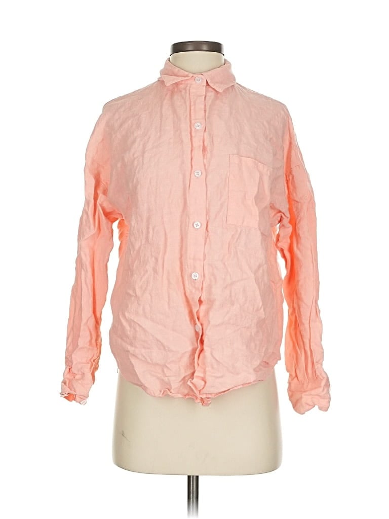 Pre-owned Parke Long Sleeve Button Down Shirt In Orange