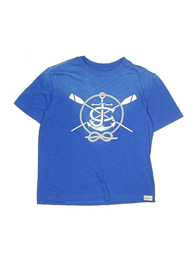 Pre-owned Crewcuts Kids' Short Sleeve T-shirt In Blue
