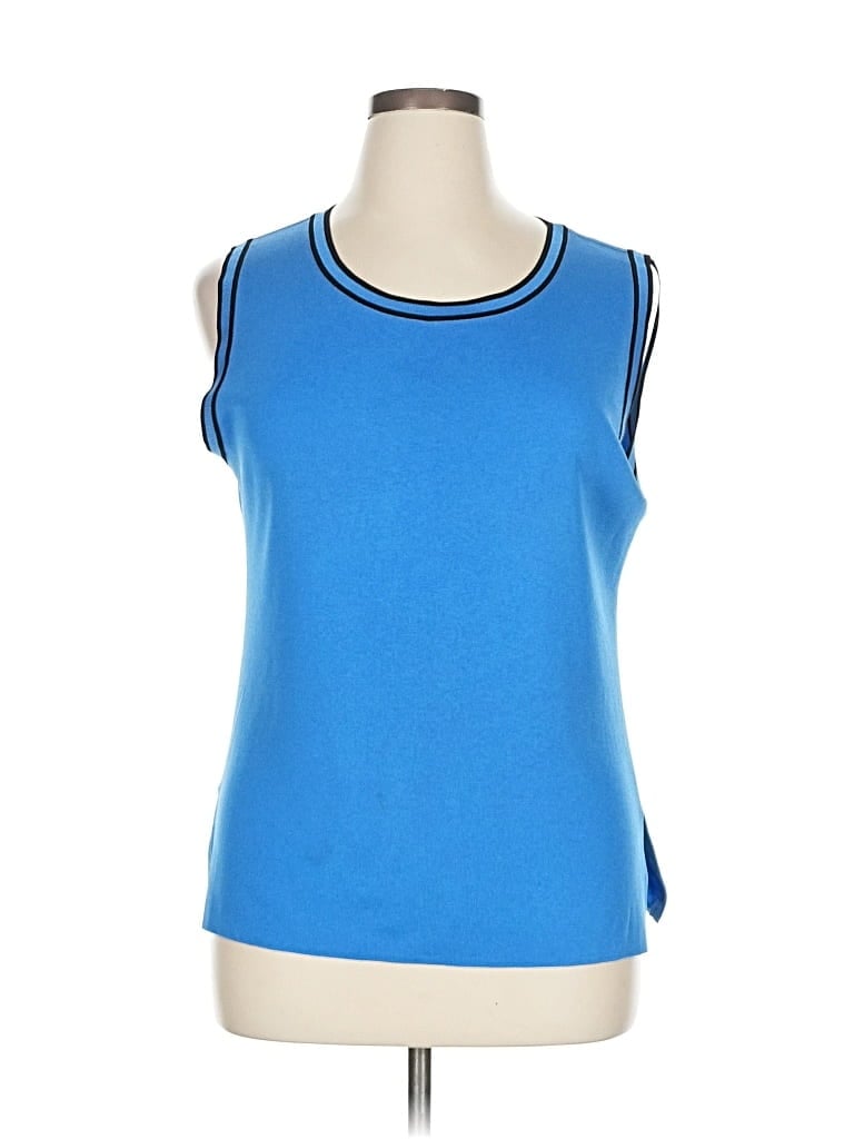 Pre-owned Misook Sweater Vest In Blue