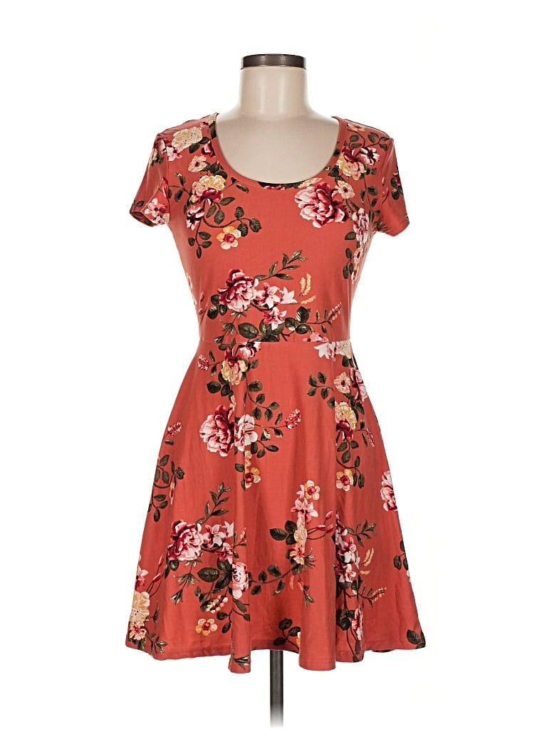 Pre-owned No Boundaries Casual Dress In Orange