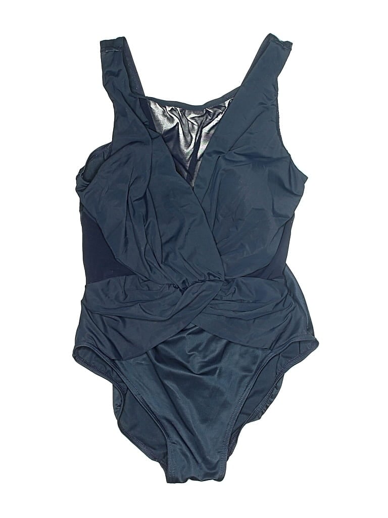 Pre-owned Miraclesuit One Piece Swimsuit In Blue